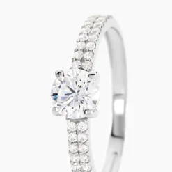 Bague Dayna Or Blanc Oxyde De Zirconium|Marc Orian Online