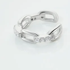 Bague D'hélix Unitaire Antonino Argent Blanc Oxyde De Zirconium|Marc Orian Outlet