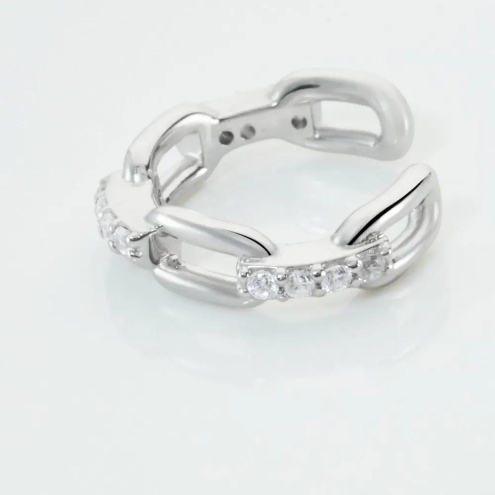 Bague D'hélix Unitaire Antonino Argent Blanc Oxyde De Zirconium|Marc Orian Outlet