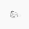 Bague D'hélix Unitaire Aphra Argent Blanc Oxyde De Zirconium