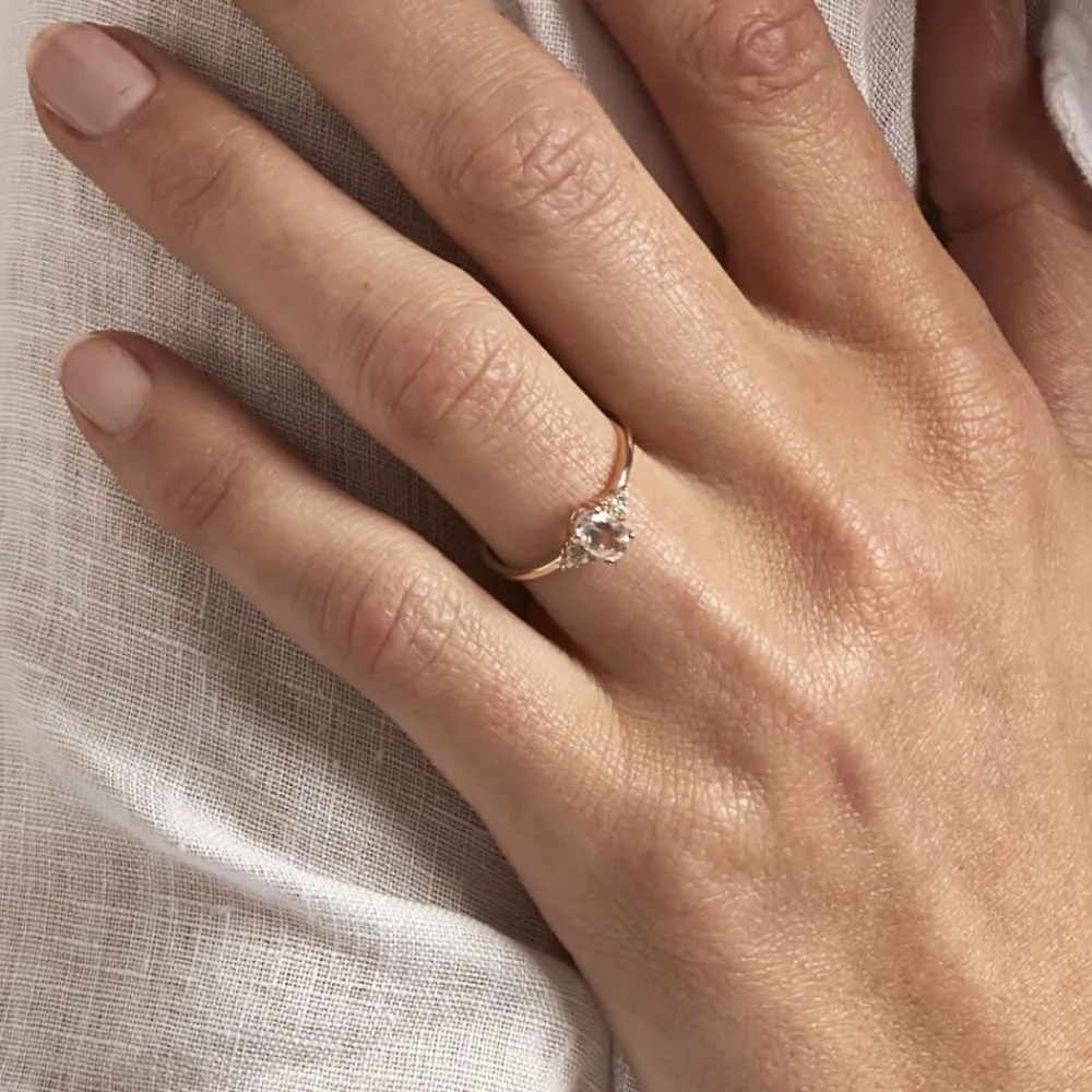 Bague Diapre Or Jaune Quartz Oxyde De Zirconium|Marc Orian