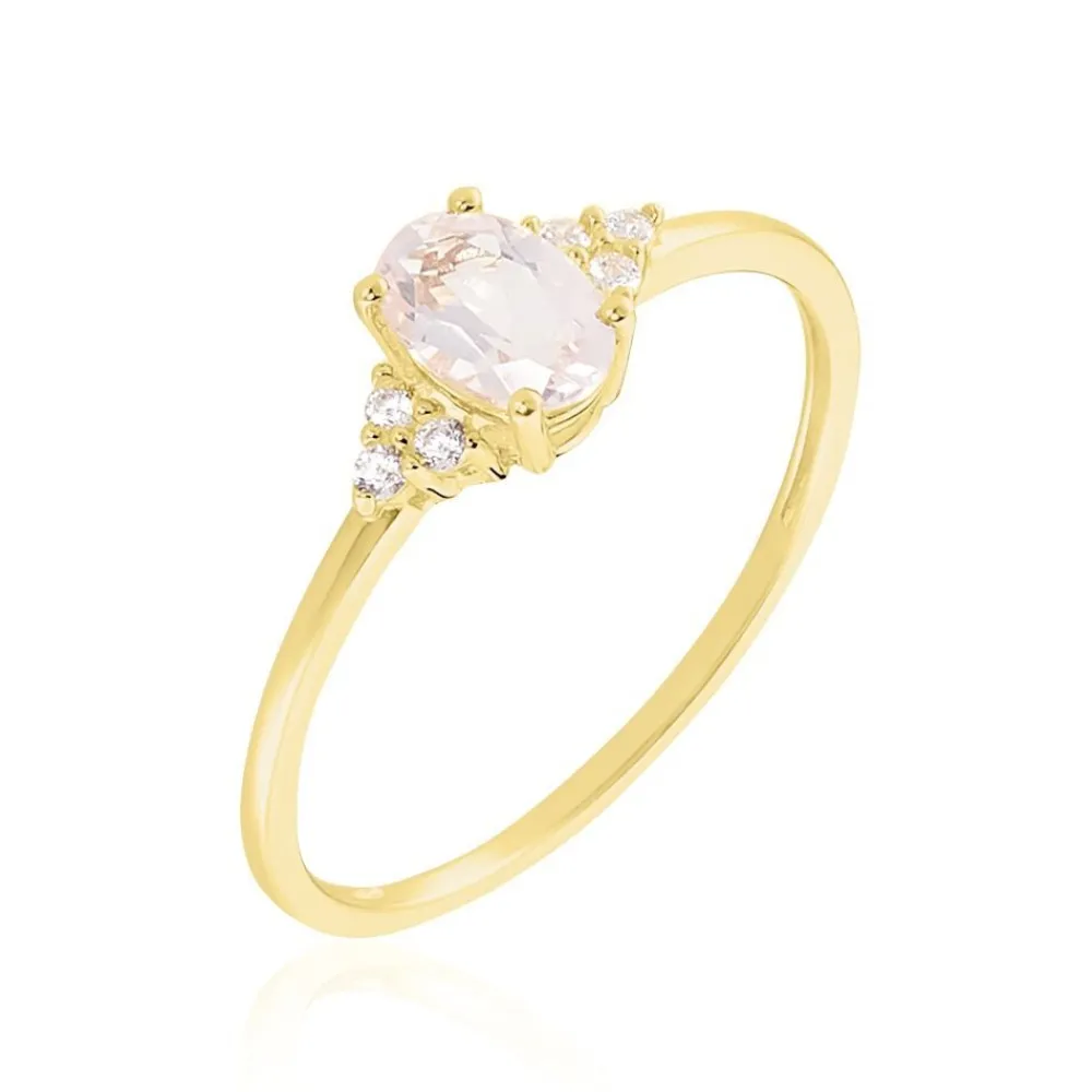 Bague Diapre Or Jaune Quartz Oxyde De Zirconium|Marc Orian