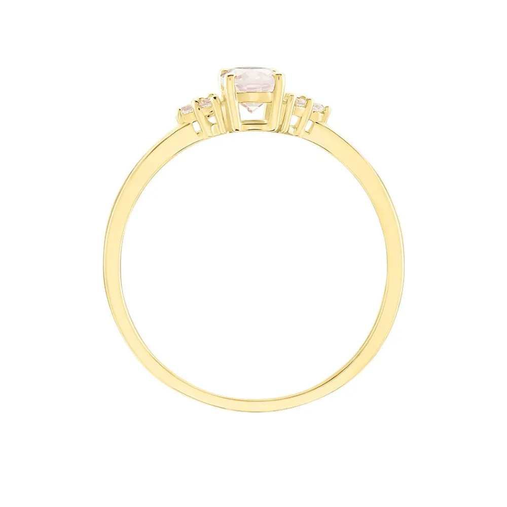 Bague Diapre Or Jaune Quartz Oxyde De Zirconium|Marc Orian