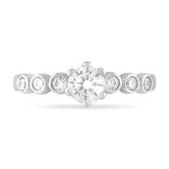 Bague Didiane Argent Blanc Oxyde De Zirconium