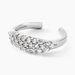 Bague D'oreille Unitaire Charmaine Argent Blanc Oxyde De Zirconium