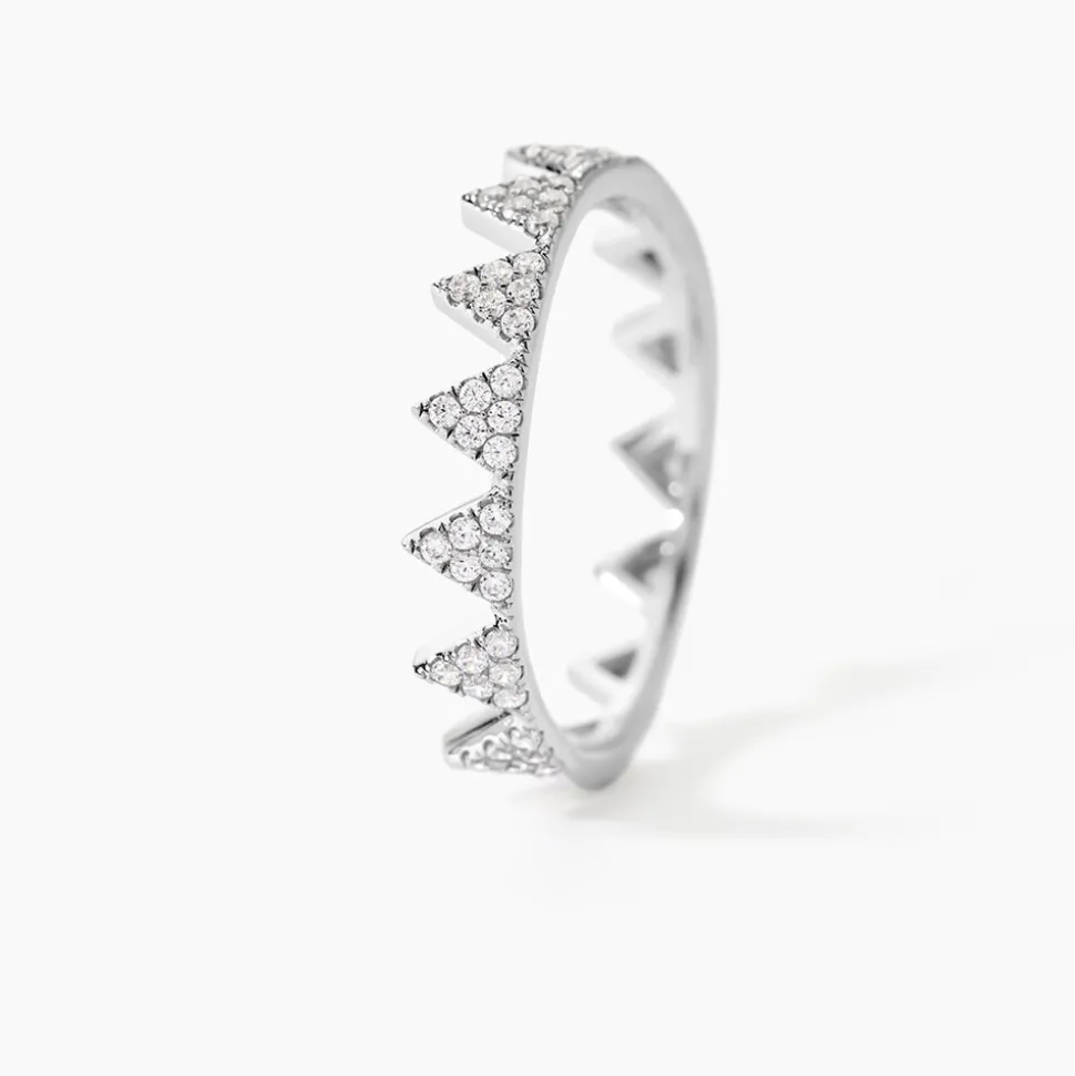Bague Doria Argent Blanc Oxyde De Zirconium