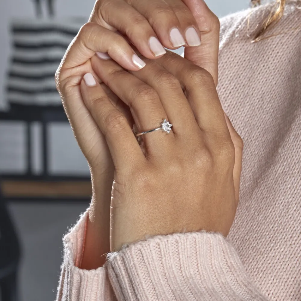 Bague Eclat Argent Blanc Oxyde De Zirconium|Marc Orian Discount