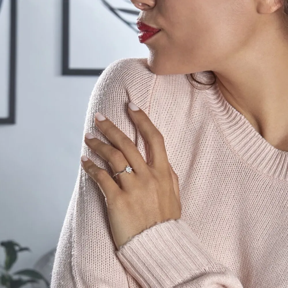 Bague Eclat Argent Blanc Oxyde De Zirconium|Marc Orian Discount