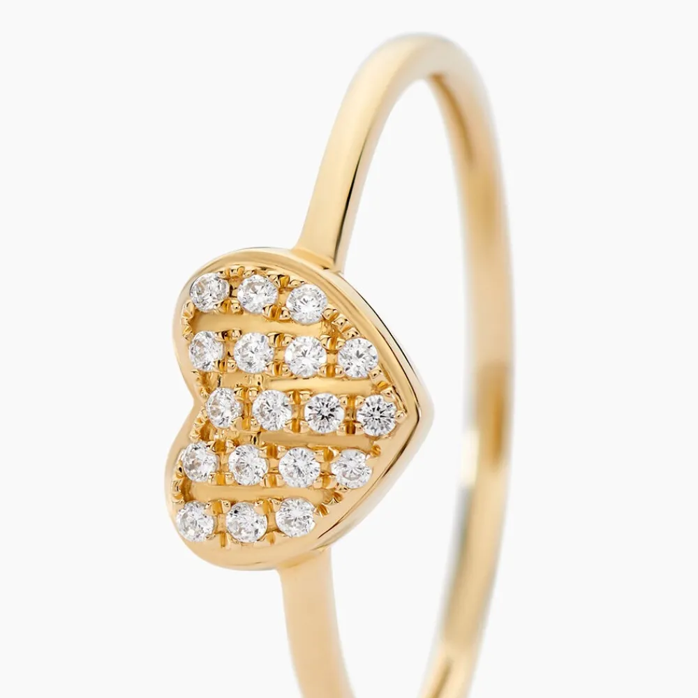 Bague Eclat D'amour Or Jaune Oxyde De Zirconium|Marc Orian Hot