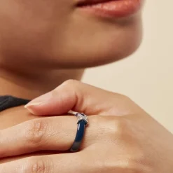 Bague Edwin Argent Blanc Céramique Oxyde|Marc Orian Clearance