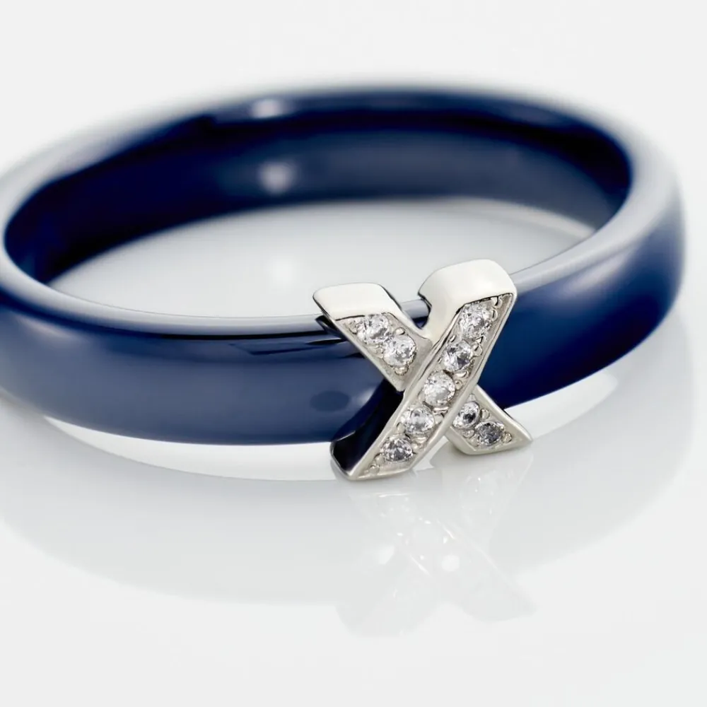 Bague Edwin Argent Blanc Céramique Oxyde|Marc Orian Clearance
