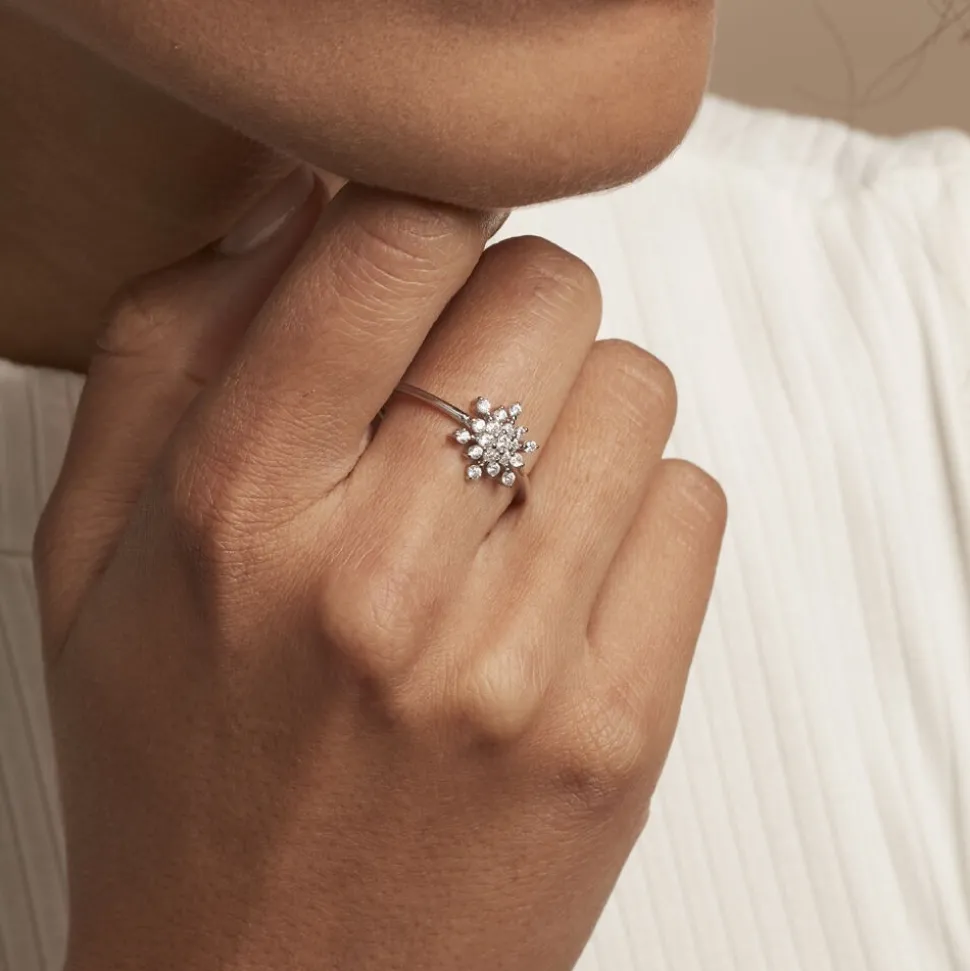 Bague Effie Argent Blanc Oxyde De Zirconium