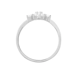 Bague Effie Argent Blanc Oxyde De Zirconium