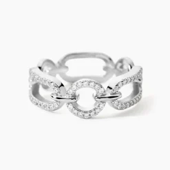 Bague Ela Argent Blanc Oxyde De Zirconium
