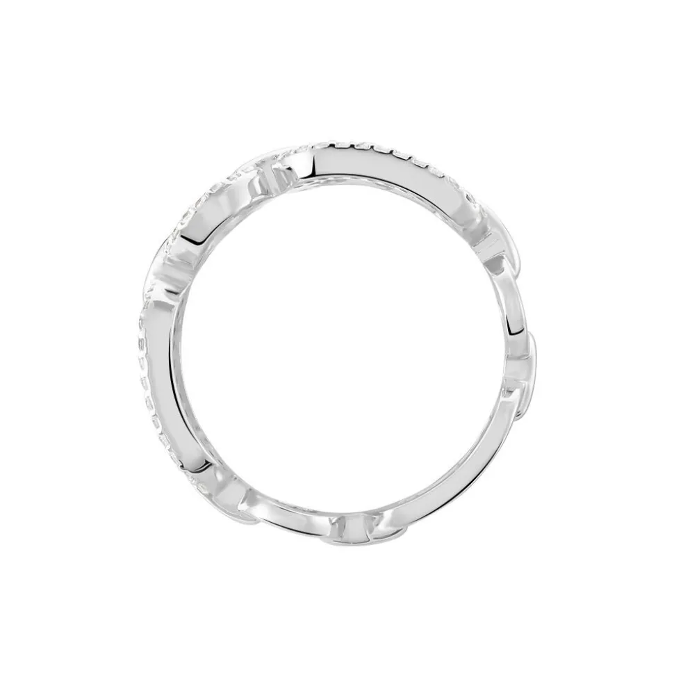 Bague Ela Argent Blanc Oxyde De Zirconium
