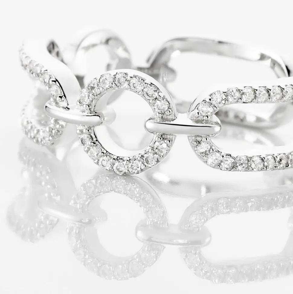 Bague Ela Argent Blanc Oxyde De Zirconium