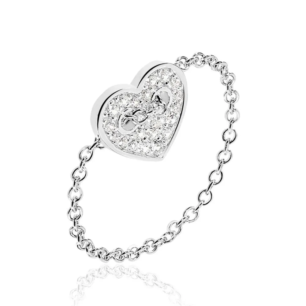 Bague Eliza Argent Blanc Oxyde De Zirconium|Marc Orian Best