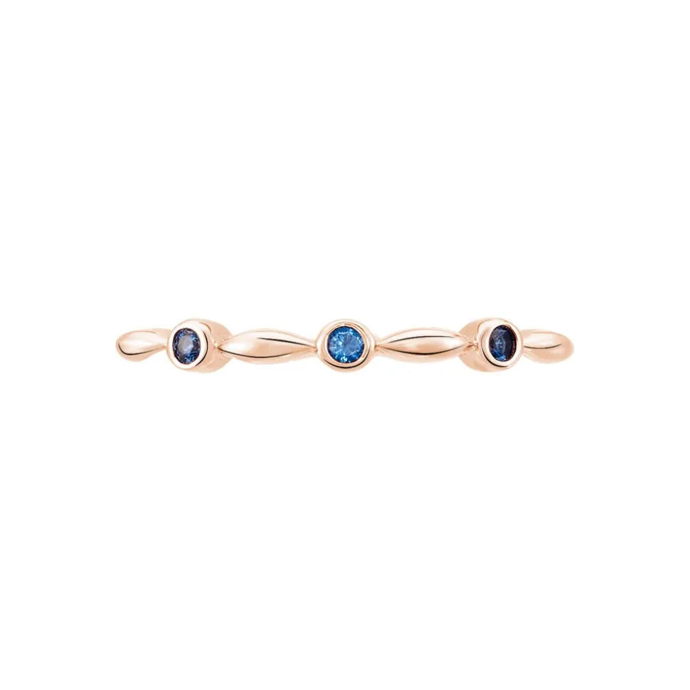 Bague Ellena Argent Rose Oxyde De Zirconium
