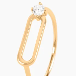 Bague Ellin Plaque Or Jaune Oxyde De Zirconium|Marc Orian Discount
