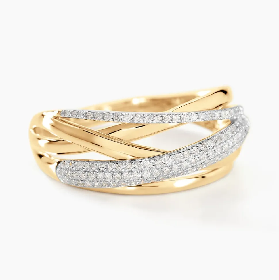 Bague Elodea Or Jaune Diamant