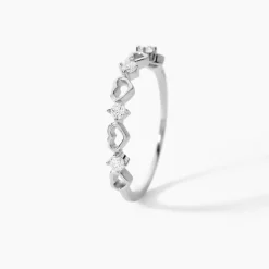 Bague Elonie Argent Blanc Oxyde De Zirconium|Marc Orian New