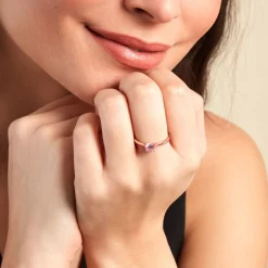 Bague Elyana Argent Rose Oxyde De Zirconium|Marc Orian