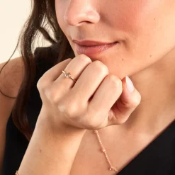 Bague Elyana Argent Rose Oxyde De Zirconium|Marc Orian Sale