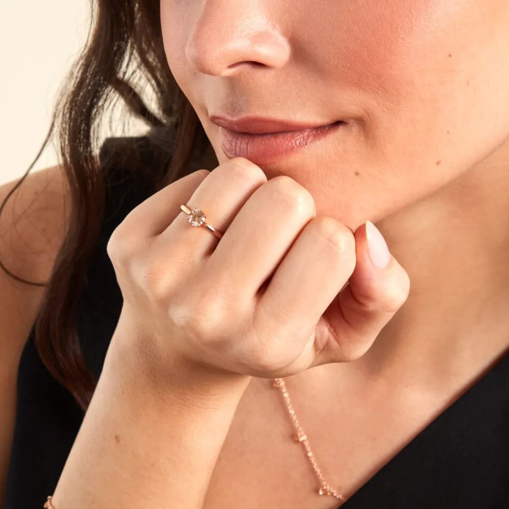 Bague Elyana Argent Rose Oxyde De Zirconium|Marc Orian Sale