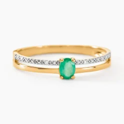 Bague Emeald Is The New Black Or Jaune Emeraude Diamant|Marc Orian Online
