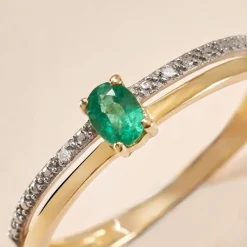 Bague Emeald Is The New Black Or Jaune Emeraude Diamant|Marc Orian Online