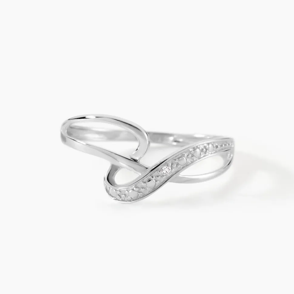 Bague Emma-lise Or Blanc Diamant