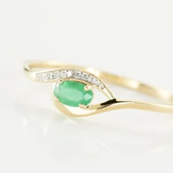 Bague Emotion Or Jaune Emeraude Diamant|Marc Orian