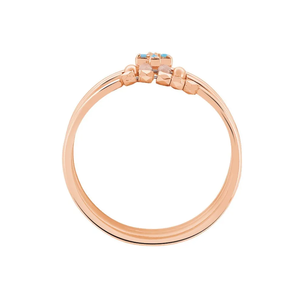 Bague Enia Argent Rose Oxyde De Zirconium|Marc Orian New