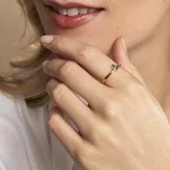 Bague Erma Plaqué Or Doré Oxyde De Zirconium|Marc Orian Clearance