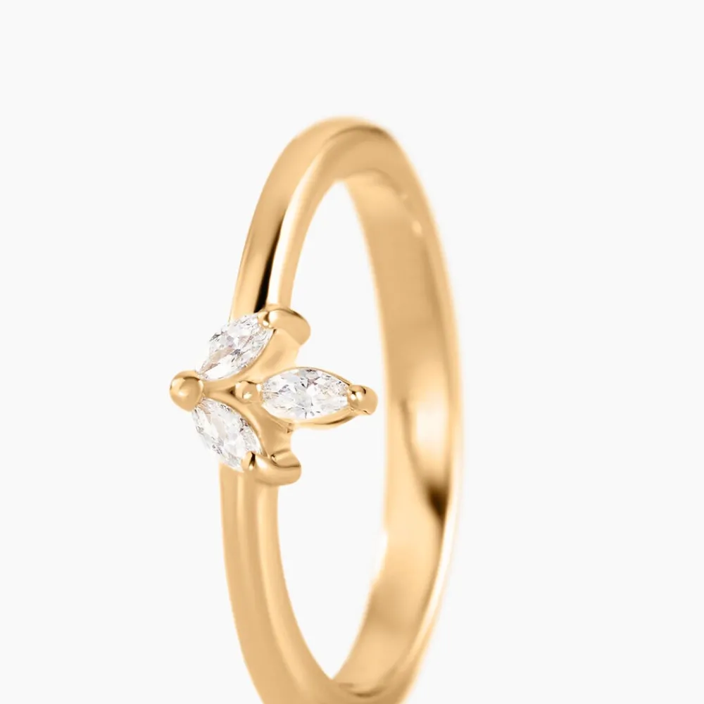 Bague Erma Plaqué Or Doré Oxyde De Zirconium|Marc Orian Best