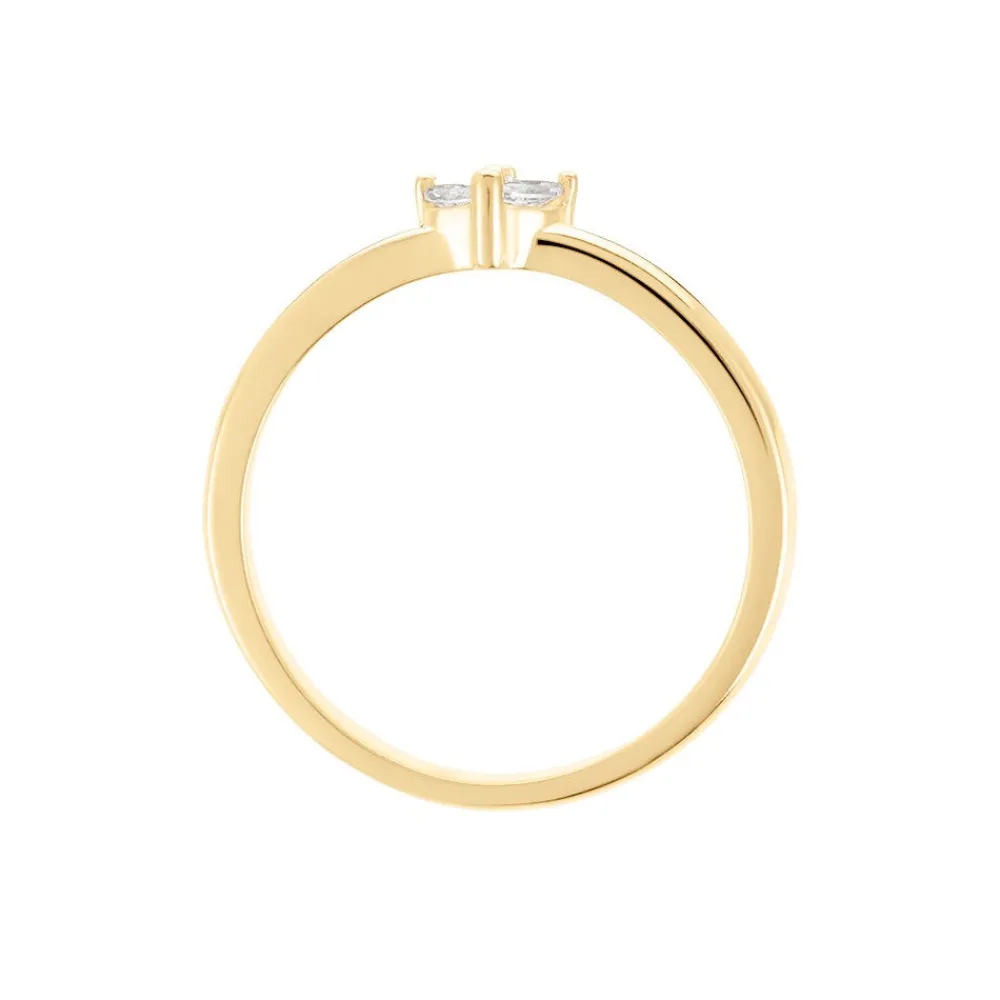 Bague Erma Plaqué Or Doré Oxyde De Zirconium|Marc Orian Best