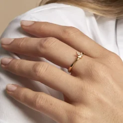 Bague Erma Plaqué Or Doré Oxyde De Zirconium|Marc Orian Best