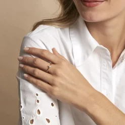 Bague Erma Plaqué Or Doré Oxyde De Zirconium|Marc Orian Best