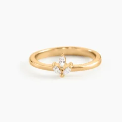 Bague Erma Plaqué Or Doré Oxyde De Zirconium|Marc Orian Best
