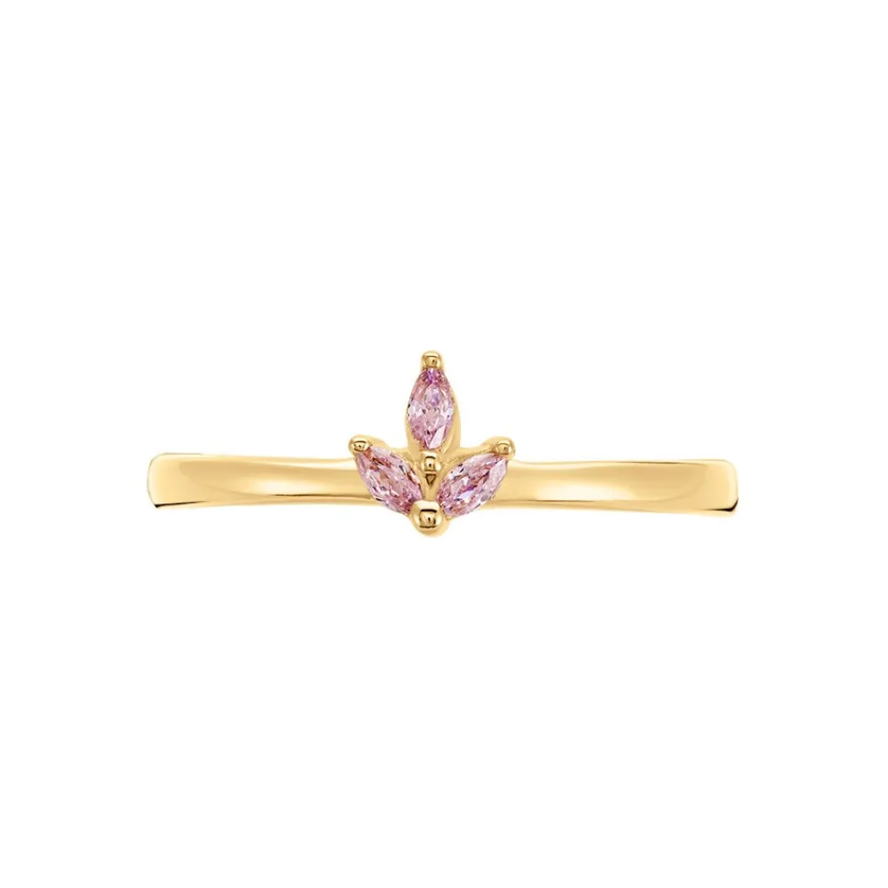 Bague Erma Plaqué Or Doré Oxyde De Zirconium|Marc Orian Outlet