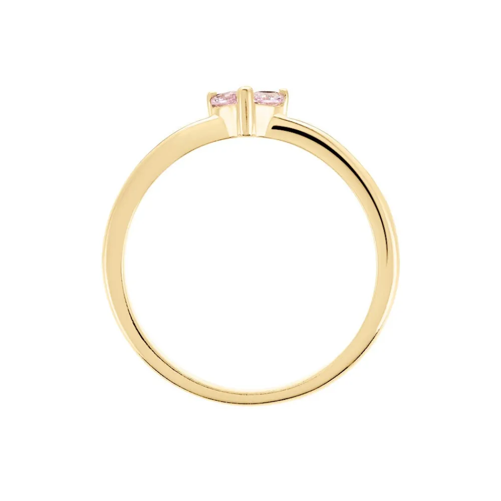 Bague Erma Plaqué Or Doré Oxyde De Zirconium|Marc Orian Outlet