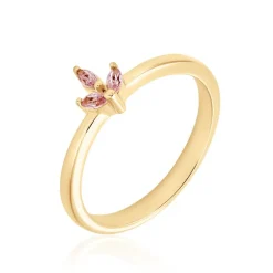 Bague Erma Plaqué Or Doré Oxyde De Zirconium|Marc Orian Outlet