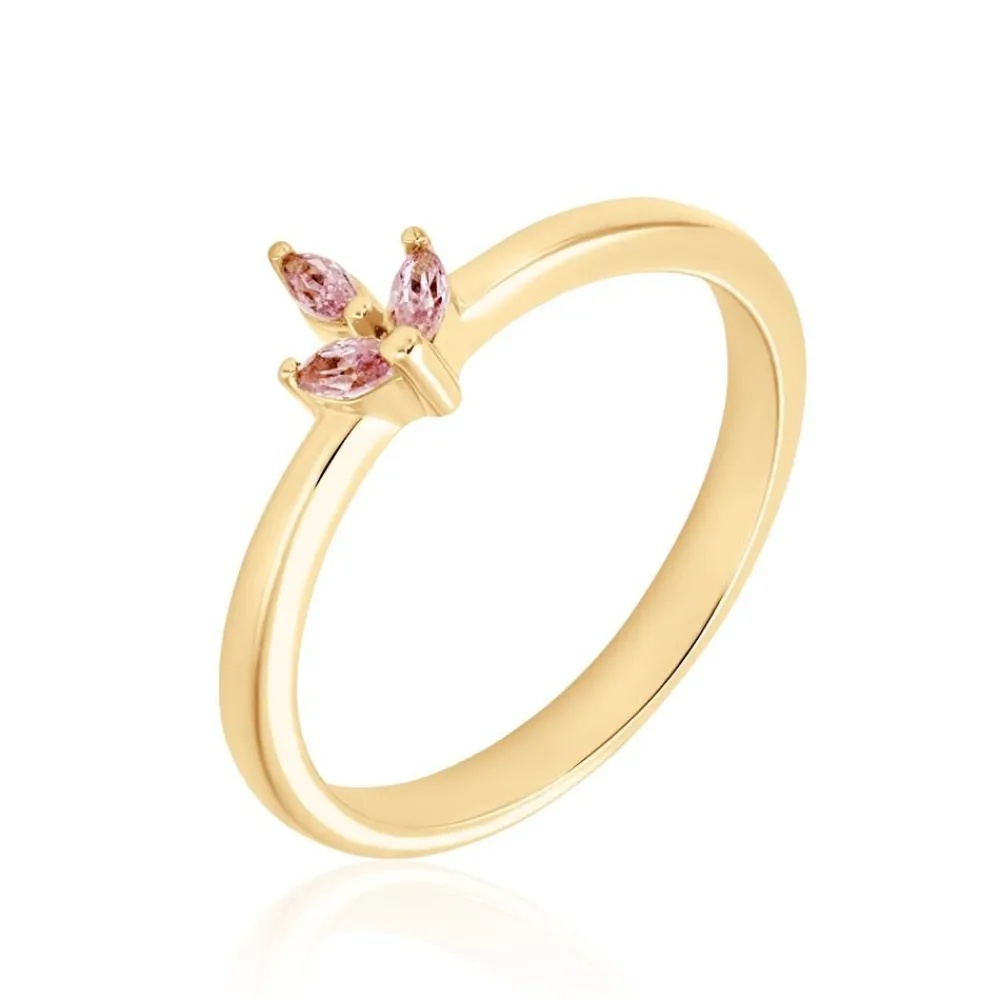Bague Erma Plaqué Or Doré Oxyde De Zirconium|Marc Orian Outlet