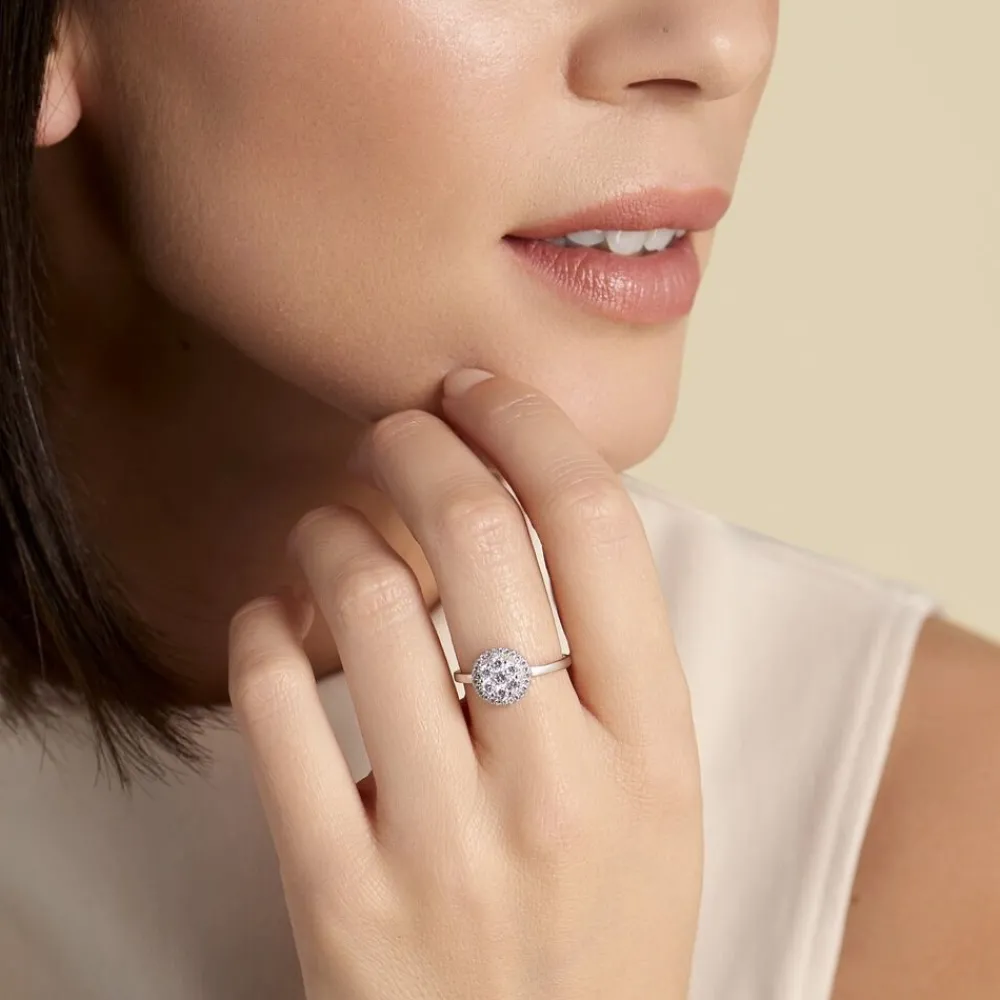 Bague Eryne Argent Blanc Oxyde De Zirconium|Marc Orian Outlet