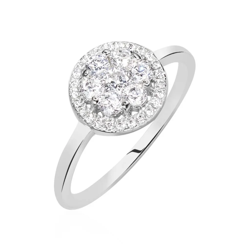 Bague Eryne Argent Blanc Oxyde De Zirconium|Marc Orian Outlet