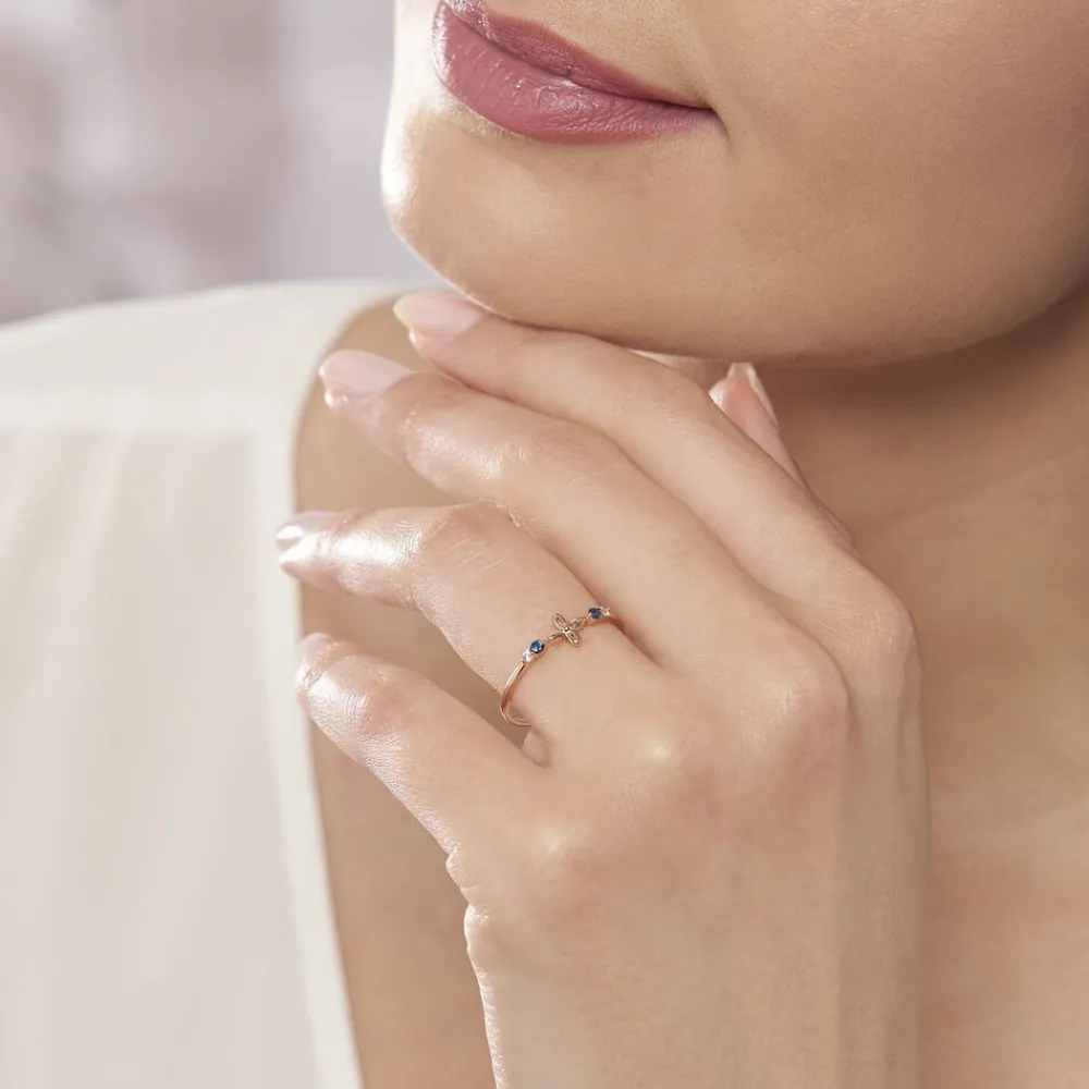 Bague Esia Argent Rose Oxyde De Zirconium|Marc Orian Clearance