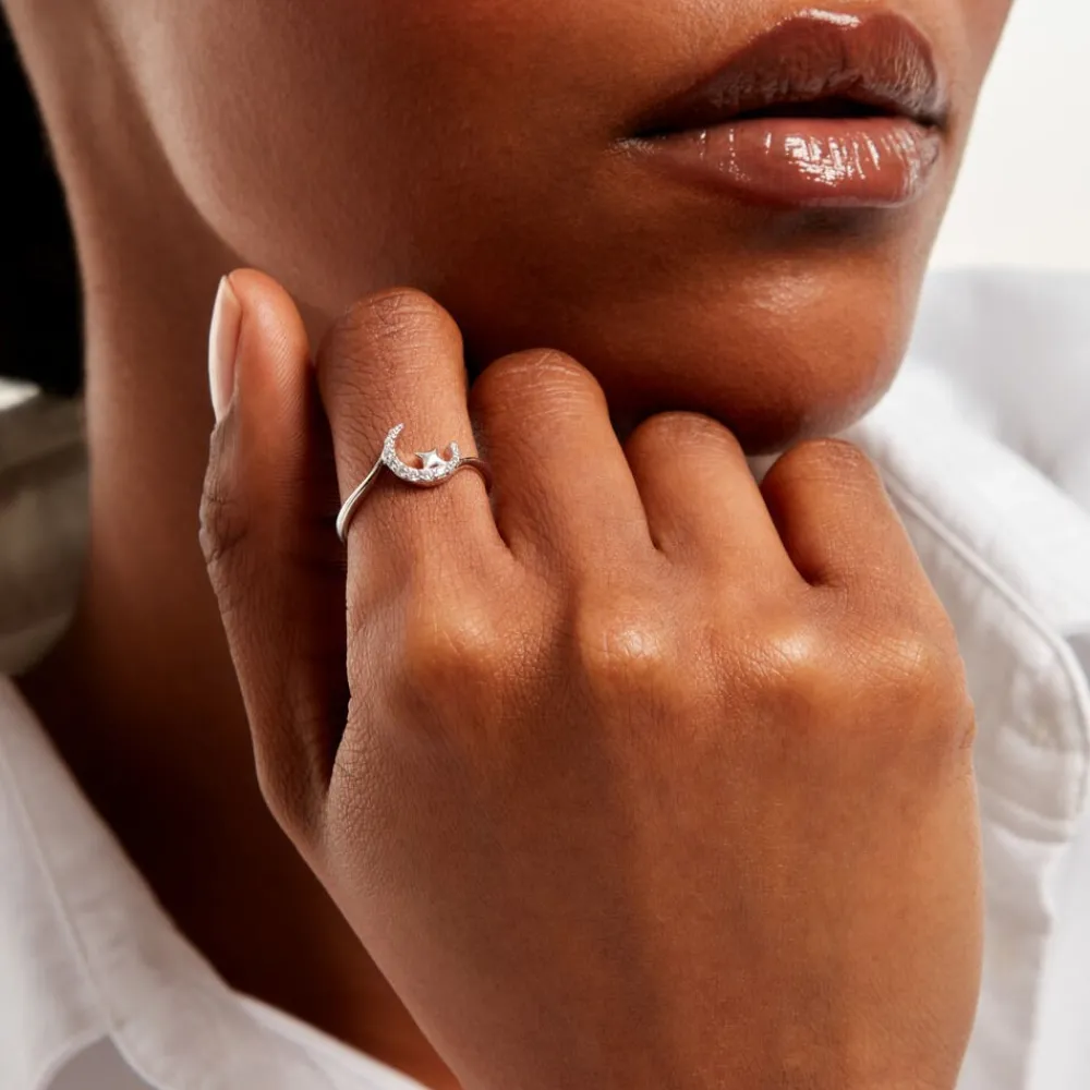 Bague Estrella Argent Blanc Oxyde De Zirconium|Marc Orian Online