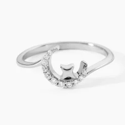 Bague Estrella Argent Blanc Oxyde De Zirconium|Marc Orian Online