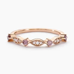 Bague Eugenie Argent Rose Oxyde De Zirconium
