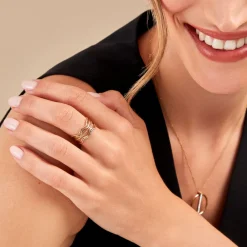 Bague Eva Acier Jaune|Marc Orian Outlet